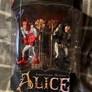 Alice Figurine Set - Red and White